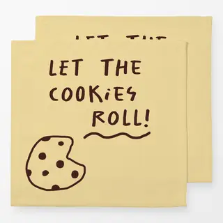 Servietten Let the cookies roll