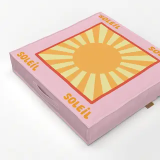 Bodenkissen Soleil Soleil rosa