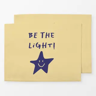 Tischset Be the light!