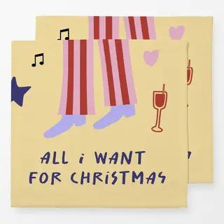 Servietten All I want for Christmas