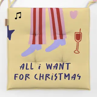 Sitzkissen All I want for Christmas