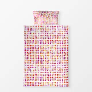 Bettwäsche Pixelmomente-pink-orange