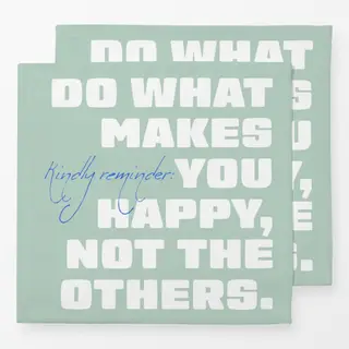 Servietten Do what makes you happy mint