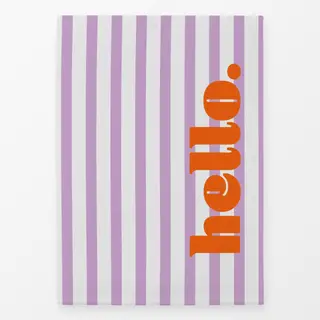 Geschirrtücher Stripes-Hello-lila