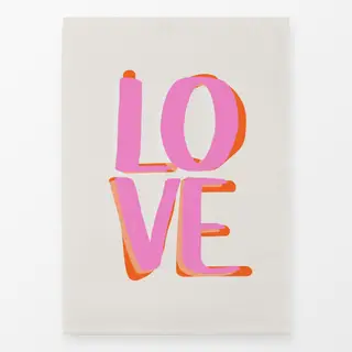 Geschirrtücher Pop-Art-Love-Letters