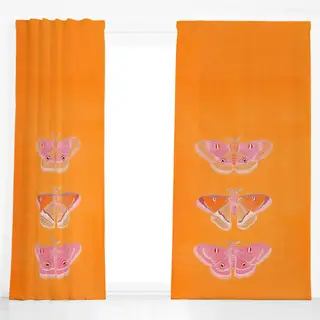 Dekovorhang Butterfly orange