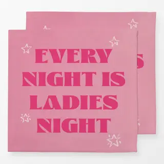 Servietten Lady Night pink
