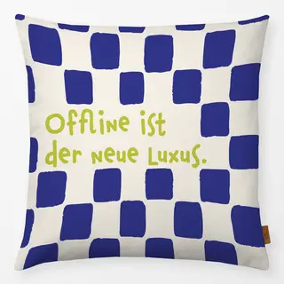 Kissen Offline blau