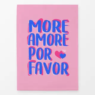 Geschirrtücher More-Amore-por-Favor-pink-blau