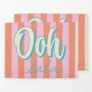 Tischset ooh lala rosa