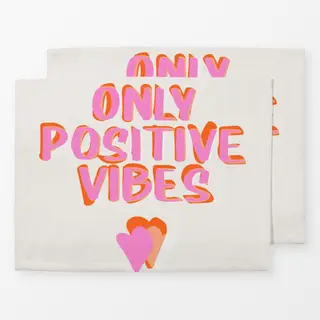 Tischset Pop-Art-Only-positive-Vibes