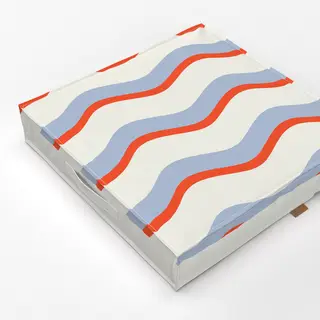 Bodenkissen Bunte Wellen