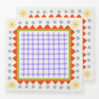 Servietten Playful Check