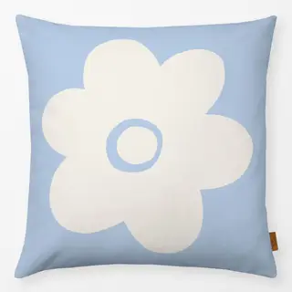 Kissen Große Kirschblüte auf Blau