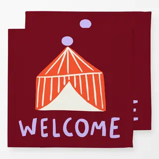 Servietten Welcome Circus