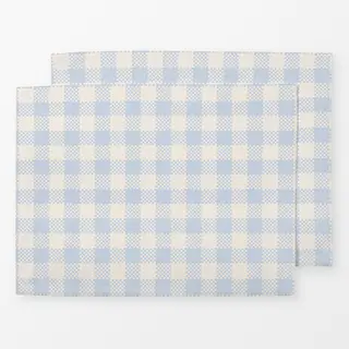 Tischset Midsummer Karo Hellblau