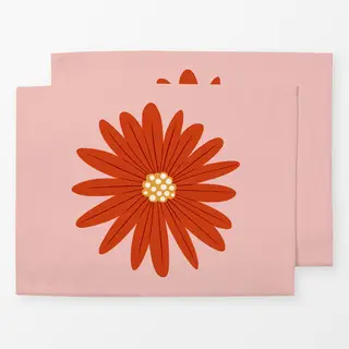 Tischset Herbst Aster Blume Rot