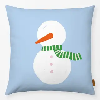 Kissen Schneemann mit Schal