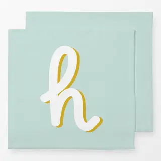 Servietten Buchstabe H