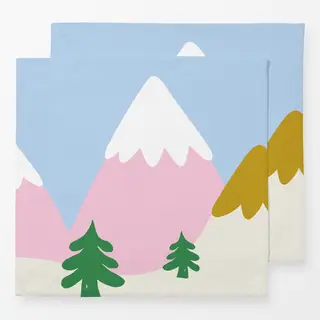 Servietten Berglandschaft
