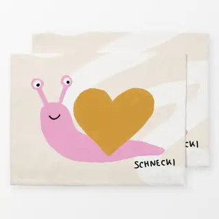 Tischset Schnecki pink
