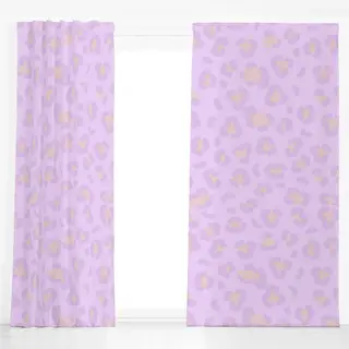 Dekovorhang Leo Print Lila