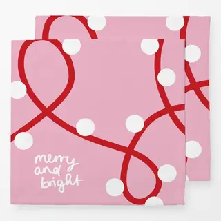 Servietten Merry-and-bright-Lichterkette