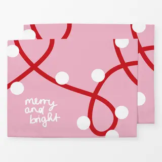 Tischset Merry-and-bright-Lichterkette
