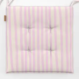 Sitzkissen Streifen rosa auf beige