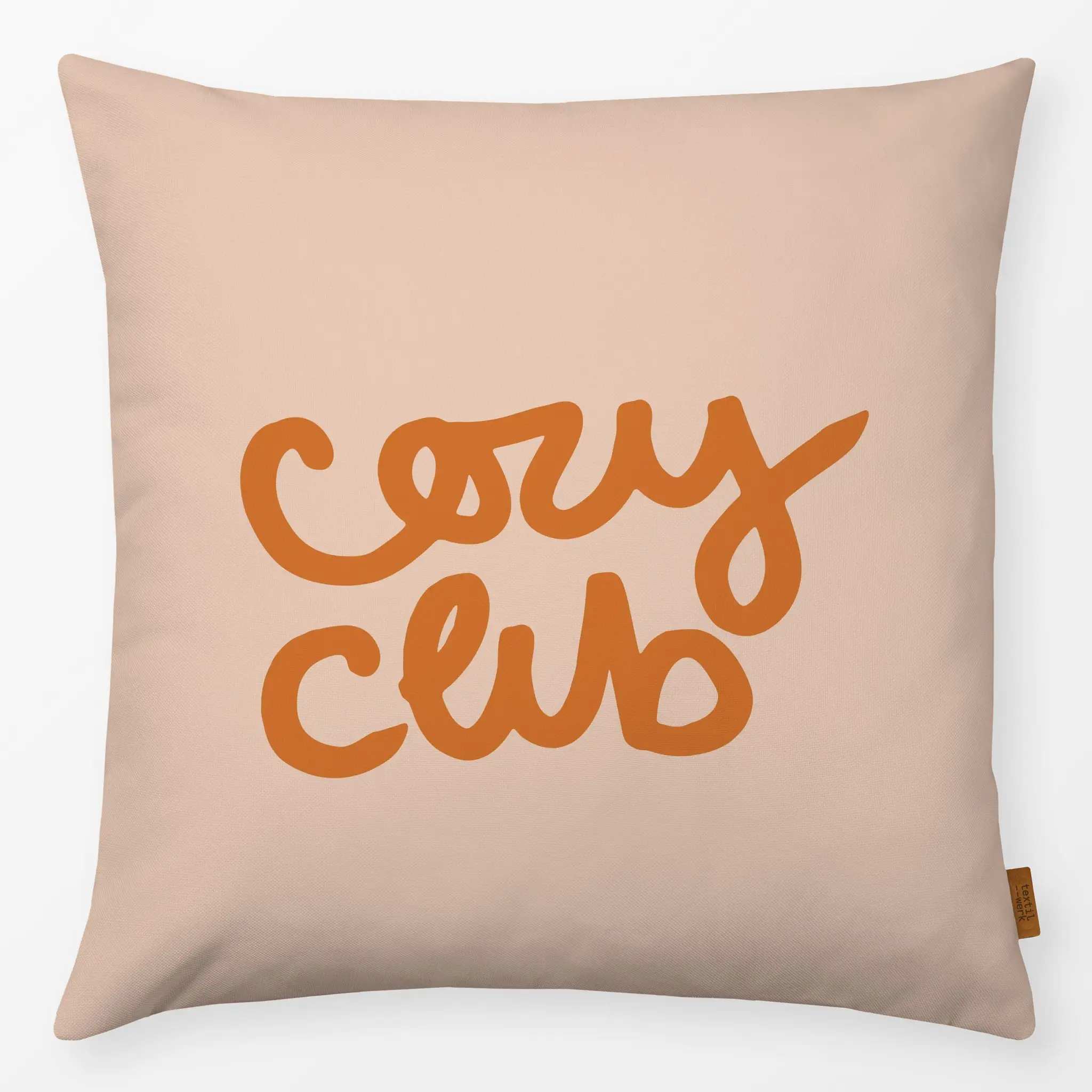 Kissen Kissen Cozy Club Typografie