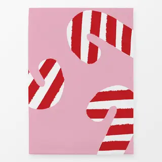 Geschirrtücher Zuckerstangen Muster, Candy Canes