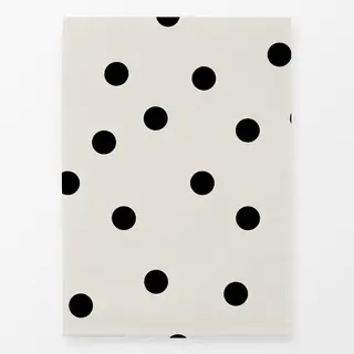 Geschirrtücher Polka Dots / Punkte schwarz & weiß