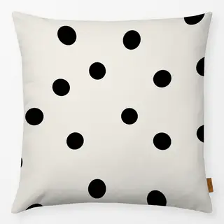 Kissen Polka Dots / Punkte schwarz & weiß