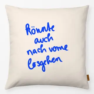 Kissen Nach vorne losgehen