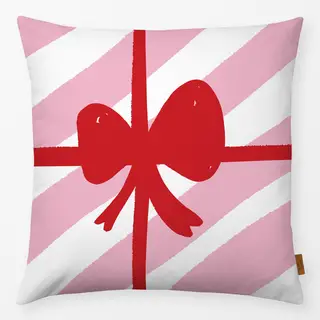 Kissen Geschenkband / Schleife auf Streifen