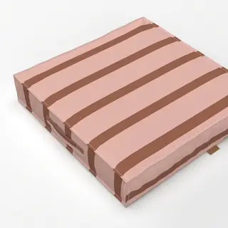 Bodenkissen Streifen Terrakotta