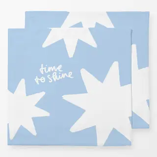 Servietten Time to Shine Sterne auf Hellblau