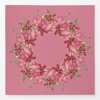 Tischdecke rosa-rot auf rosa