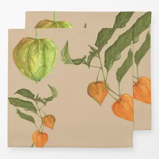 Servietten beige-braun