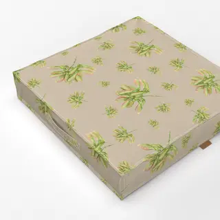 Bodenkissen beige-braun