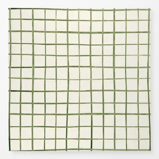 Tischdecke grün auf creme-weiß