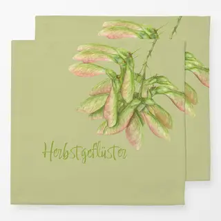 Servietten Herbstgeflüster - grün