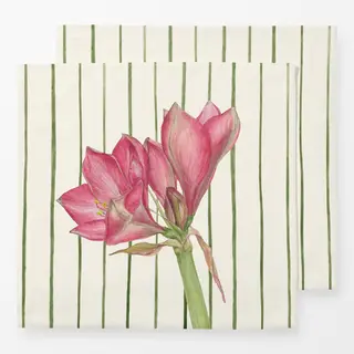 Servietten Amaryllis Streifen