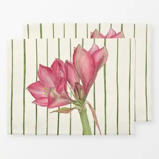 Tischset Amaryllis Streifen