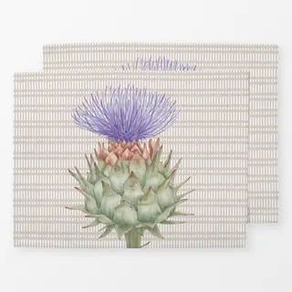 Tischset Muster beige