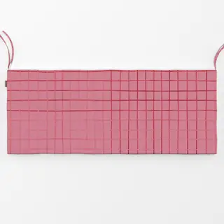 Bankauflage rosa-rote Karos auf rosa