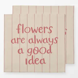 Servietten Flowers good idea