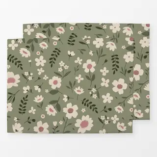 Tischset Blumenmuster Frühling Sommer