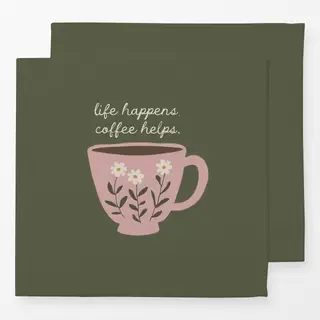 Servietten Tasse Kaffee