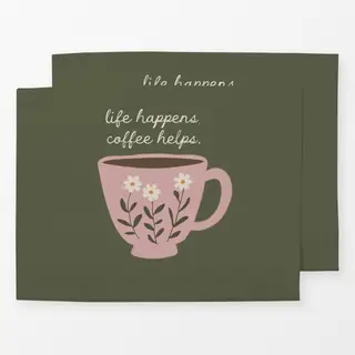 Tischset Tasse Kaffee